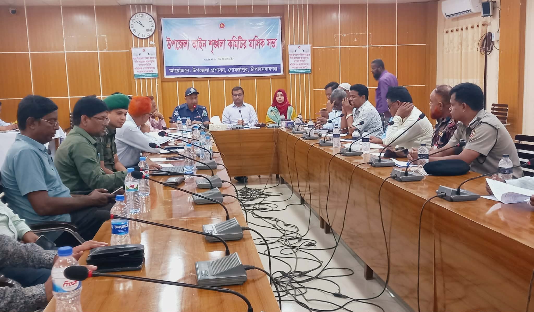 গোমস্তাপুরে আইন-শৃঙ্খলা কমিটির মাসিক সভা অনুষ্ঠিত